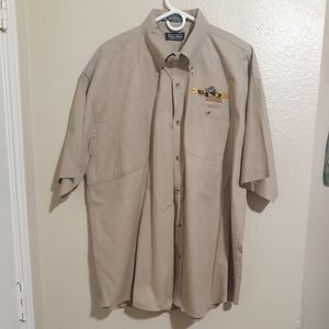 Tiger Hill Shirt Short Sleeves Pockets Sz 2XL Eco Systems Javelina Beige